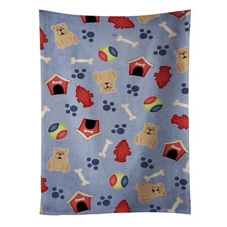Carolines Treasures Dog House Collection English Bulldog Fawn Kitchen Towel BB2737KTWL